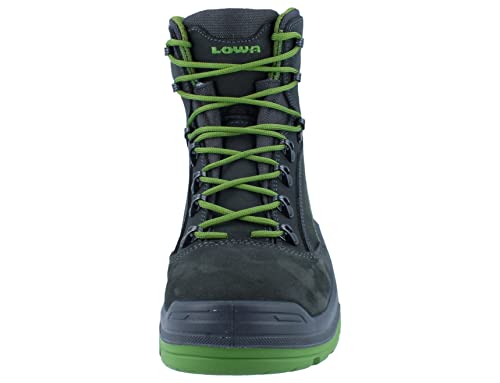 LOWA Renegade Work GTX Mid S3, Farbe:schwarz/grün, Schuhgröße:43 (UK 8.5)