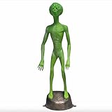 Area 51 Alien Martian Statue for Outdoor or Indoor Use 5 Ft Glow in The Dark