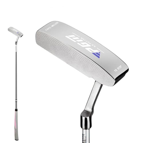 Lewa Ręka Kobiety Golf Putter Training Aid.Prąd naściskowy ze stali nierdzewnej z 3 klęskami kłamstwami na poddaszuZwiększ dokładność i kontrolę udarów.Zawiera Ball Tee do praktyki zasięgu.