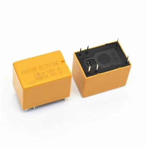 Relés 12V 3A HK4100F con conmutación estable de 6 pines para PCB