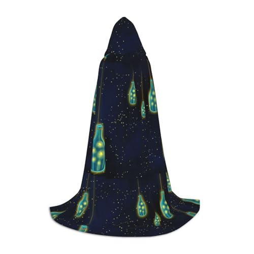 Cape à capuche Halloween imprimé haute définition longue pour adultes unisexe