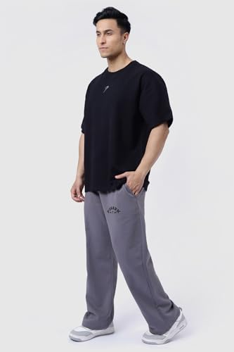 Image of FUAARK Men's Premium Polycotton Relaxed Loose Fit Sports Gym Stylish Track Pant Trouser for Men