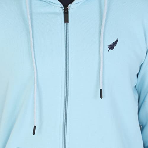 Image of D-GREEN Sweatshirt for Men Stylish Hoodie with Zipper and Full Sleeves Winter Wear