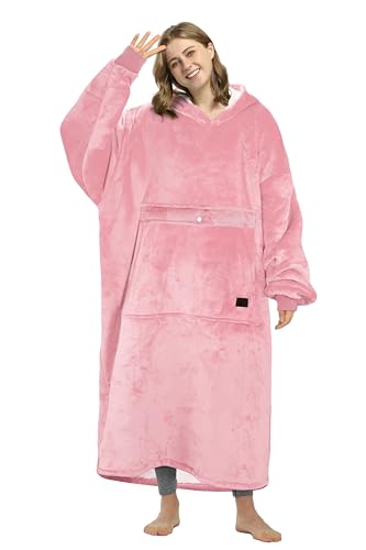 Image of Catalonia Oversized Hoodie Blanket Sweatshirt, Comfortable Sherpa Giant Pullover with Large Front Pocket for Adults Men Women Teenagers Wife Girlfriend