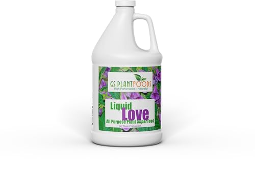 Liquid Love Plant Food by GS Plant Foods- All Purpose Plant Fertilizer (1 Gallon) - Liquid Fertilizer for Herb Gardens, House Plants, Vegetables, Fruit Trees, Lawns & Shrubs
