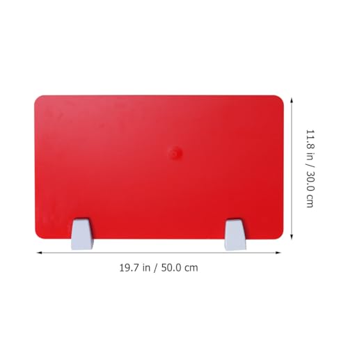 Déflecteur de bureau acrylique panneau de séparation rouge école - 3