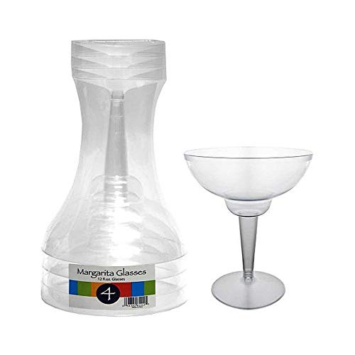 Clear Plastic Margarita Glasses (8oz) by Creative