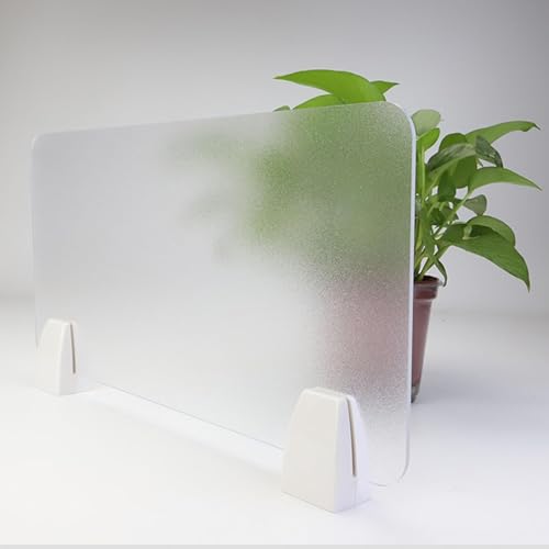 Mampara divisoria de Escritorio Ajustable, portátil, con Pantalla de privacidad, Divisor de Mesa Esmerilado para Oficina y Dormitorio. Mejora la privacidad y la organización del Espacio de t