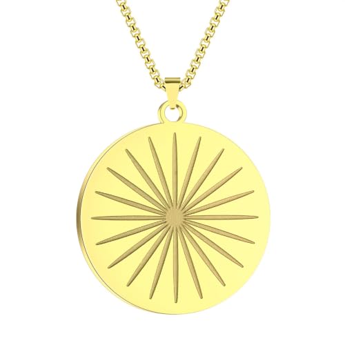 Pendentif soleil délicat et collier de créateur pour homme et femme