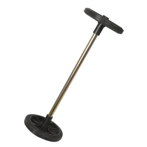 Ruedas de goma y metal con eje hueco de 22 para cubo de basura exterior