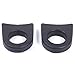 Rear Tow Hook Covers Compatible with Land Rover Defender 90 110 130 2020-2025 Accessories, Rubber Rear Bumper Tow Hook Protector Cover, 2Pcs (Black)