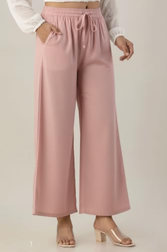 Image of Moirai Super Soft Viscose Rayon Palazzo Pants for Women Relaxed & Regular Fit Solid Palazzo for Women & Girls Casual Ethnic Wear
