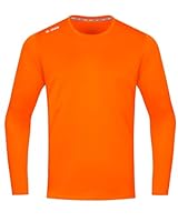 JAKO Herren Longsleeve Run 2.0, Neonorange, L