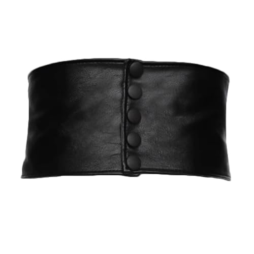 Retro Waist Elastic Wide Black Belt Fashionable Shirt Waist Belt Decorative Corset Belt for Women Decoration