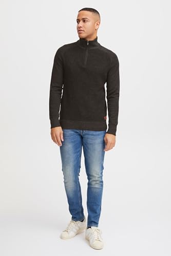 Pull troyer en maille pour homme BLEND en pur coton regular fit