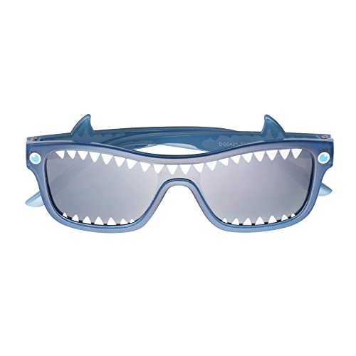 Foster Grant Unisex B Bold Sunglasses, Crystal Grey Blue With Grey, 107 US3