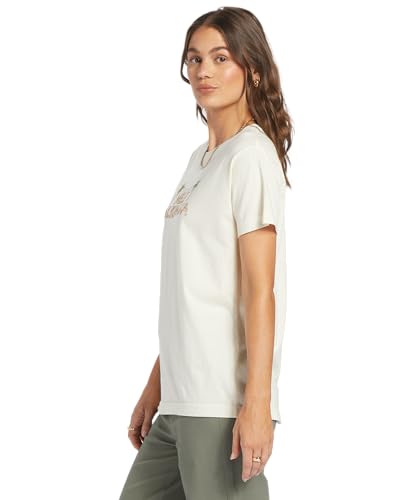 Image of Roxy Womens Boyfriend Crew T-Shirt, Casual Relaxed Fit Crew Neck Tee Short Sleeve Cotton Basic Shirt Everyday Comfort