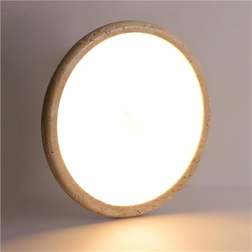Accesorio de iluminación de travertino amarillo natural y diseño nórdico 5