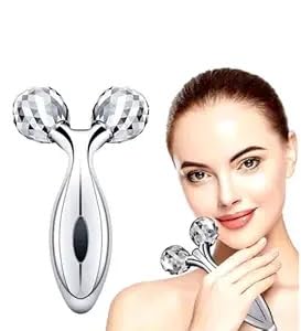 Panjurali multi 3D massage roller 360 rotate silver thin face full body shape lifting Rinkle Remover Facial Massage Relaxation Tool (-1 pack) Panjurali multi 3D massage roller 360 rotate silver thin face full body shape lifting Rinkle Remover Facial Massage Relaxation Tool (-1 pack)