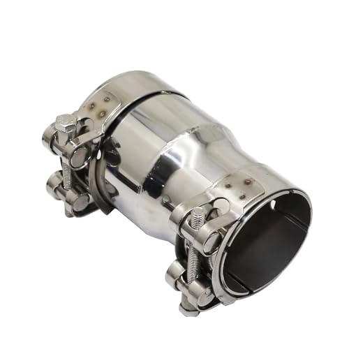 Adaptateur réducteur de pot d'échappement en inox étanche pour raccorder vos tubes 63-77 mm