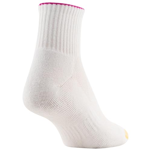 Image of GOLDTOE womens Half Cushion Sport Quarter Socks With Mesh, 6-pairsSocks