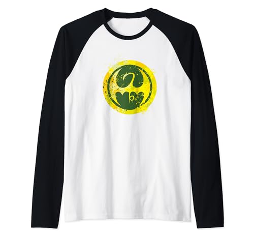 T-shirt Marvel Iron Fist baseball manches longues motif dragon vert jaune