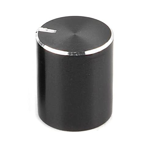 Cenpek 10 Pomelli In Metallo Nero 6 Mm Zigrinato Albero Diametro Inserto.Potenziometro Encoder Rotativo Manopola Interruttore Manopole Diametro 15 Mm 