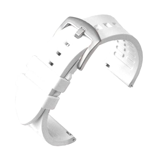 [�R�E����] MENKEG �N�C�b�N�����[�X���v�o���h 18mm 19mm 20mm 21mm 22mm 24mm �V���R�����o�[�X�g���b�v ���v�o���h �u���E�� �I�����W �u���b�N �h��(White-Silver,20mm)