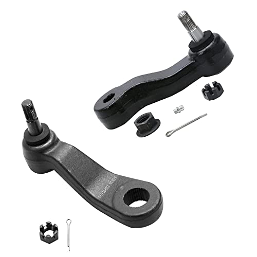 Image of Detroit Axle - Front Control Arms Kit for 2001-2006 Chevrolet Silverado 3500 GMC Sierra 3500, Upper Control Arms w /Ball Joints Outer Tie Rods Pitman Idler Arms Rear Sway Bar Links