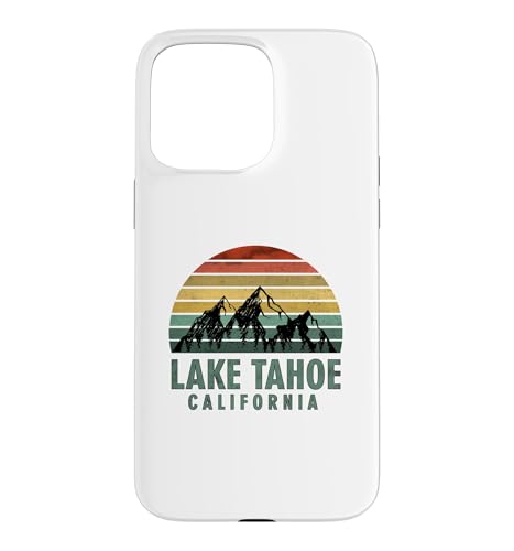 Vintage Mountains Hiking Camping Lake Tahoe California �X�}�z�P�[�X iPhone 15 Pro Max �p