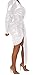 BestGirl Womens Sexy Deep V Neck Metallic Glitter Ruched Long Sleeve Party Dress (Small, Silver)