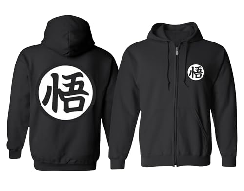 ALLNTRENDS Training Symbol Full Zip Hoodie Sweatshirt Anime Cool Graphic Top3