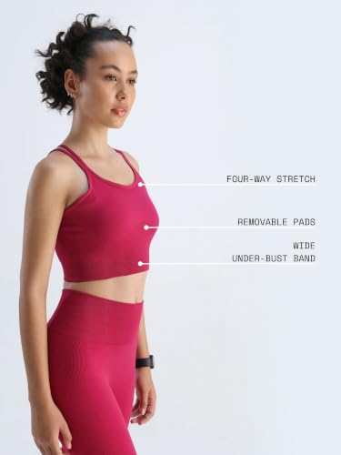 Image of CAVA Super Stretch Brami for Women | Cross-Strap, Buttery Soft, 4-Way Stretch, Breathable, Light Support | Activewear Bra Top
