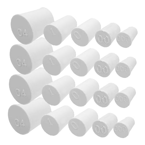 Ciieeo Rubber Stopper Plugs for Holes 50pcs Lab Sealing Stoppers Heatproof Versatile Sizes