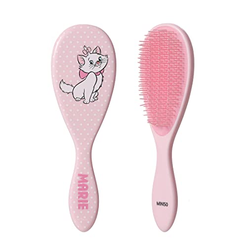 MINISO Disney Comfortable Detangling Brush Hair Brush for Blow-Drying & Styling – Detangling, Separating, Shaping & Defining Curls for Women and Girls-Marie
