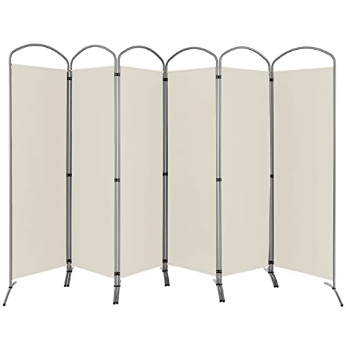 Giantex 6.2Ft Folding 6-Panel Room Divider White- 130