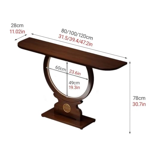 Mesa consola para pasillos estrechos que transforma la entrada de tu hogar con su calidez vintage 3