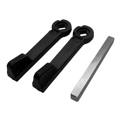 UPVCSTORE 1 Pair of Replacement Patio Door Handle Lever Set 7mm to Suit Schlegel Handles BigaMart