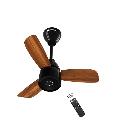 Image of atomberg Renesa Enzel 600mm BLDC Ceiling Fan with Remote | BEE 5 star |High Air Delivery|LED Speed Indicator |Low Noise |Sleek Design | Power Saving | 3 Year Warranty | Honey Maplewood