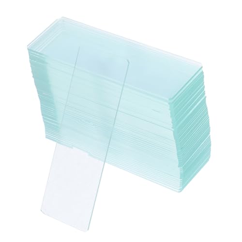 Lames de microscope simples concaves en verre blanc MAGICLULU lot de 50