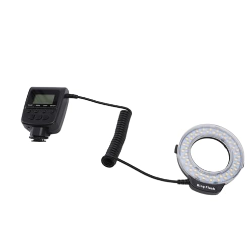 Annadue LED Makro Ringblitz, 48 Makro LED Ring Fülllichter für DSLR Kamera Fülllicht Fotografie Beleuchtung