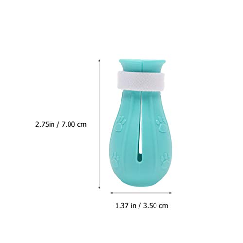 ULTECHVO Sapatos antiarranhões para pés de gato – capa de unha de borracha silicone para gatos 4 peç