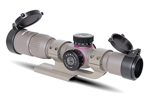 Monstrum G2 1-4X24 First Focal Plane Ffp Rifle Scope | Zr300 H-Series Offset Scope Mount | Flat Dark Earth | Bundle #TOP2