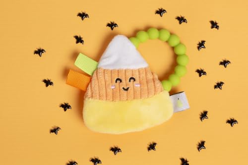 Image of Pearhead Candy Corn Halloween Crinkle Teether, 0m+