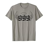 Urban Empyre 999 Angel Number T-Shirt, Grey, Small, Unisex-Adults, Short Sleeve, T-Shirt