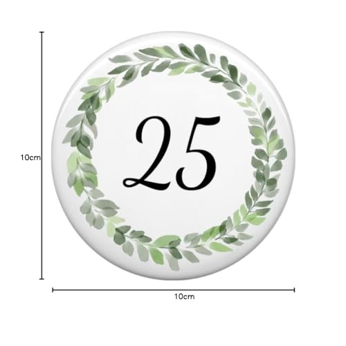Numéro de maison plaque d'adresse extérieure fleur vert 10x10