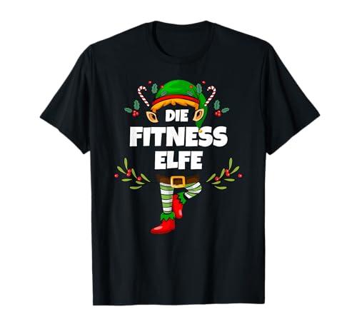 Fitness Elfe Lustiges Weihnachten Elf Sport Fitness Damen T-Shirt