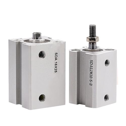Vérin pneumatique compact SDA16 double action alésage 20mm course 50mm