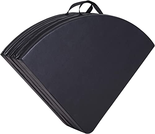 Tapete portátil para baile de poste, tapete plegable de seguridad para yoga, ejercicio de gimnasio y acolchado de fitness