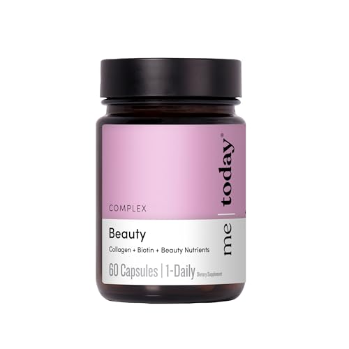 me today Beauty Supplement Hair, Skin and Nails, Vitamins for Women and Men – with Biotin, Collagen, Vitamin C, and Zinc for Stronger Hair, Glowing Skin & Healthy Nails,60 Servings